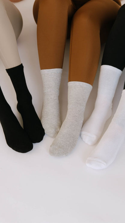 Cotton Crew Compression Socks